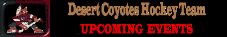 Desert Coyotes Fundraising Events