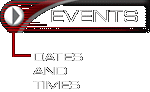 Community Events - Dates and Times